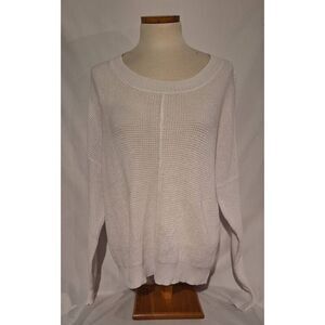 Sweet Romeo Womens‎ White Waffle Knit Sweater Size Medium NWOT